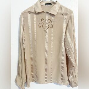 Tracy vintage 100% silk blouse size S